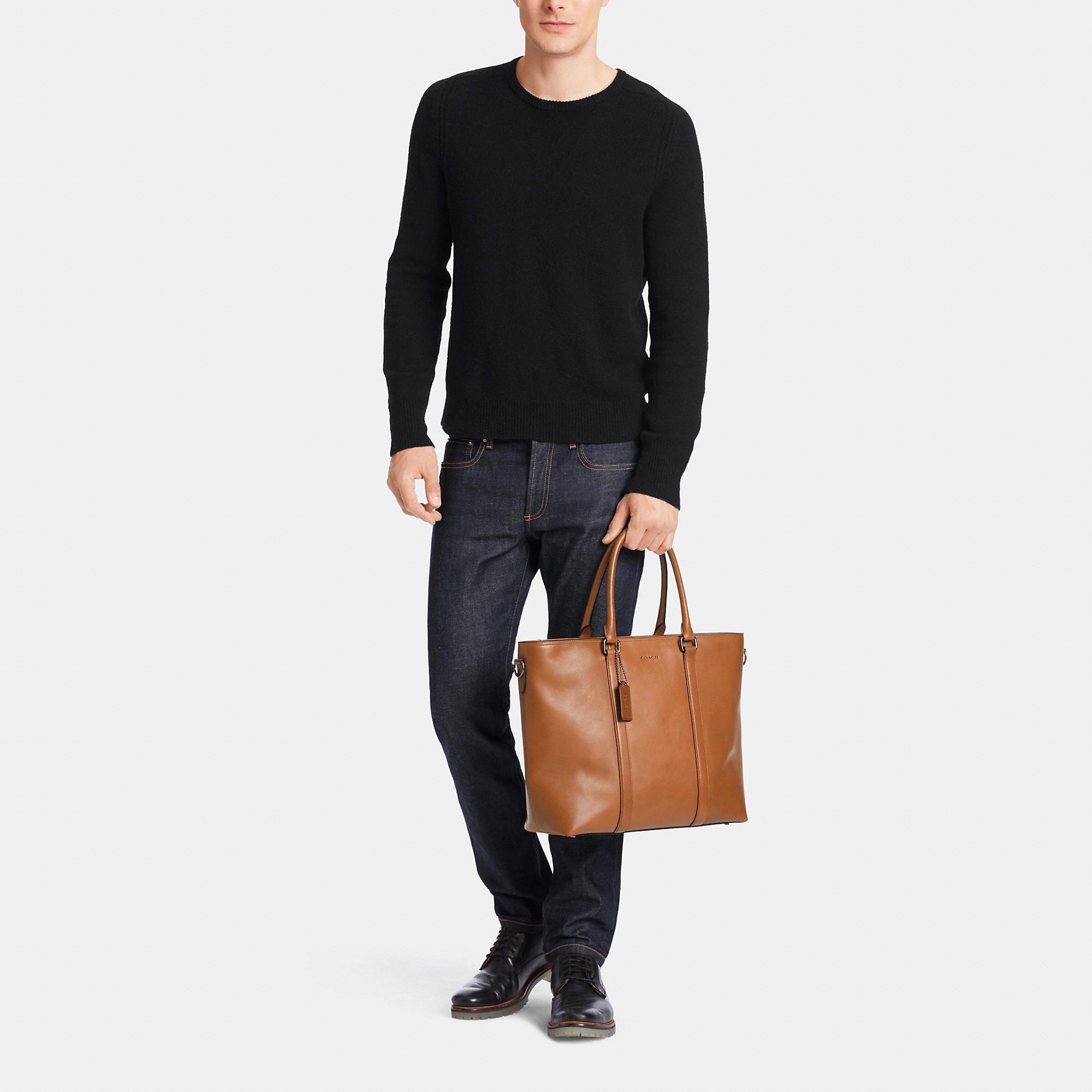 Vintage Coach Metropolitan Tote In Sport Calf Leather Vintage Coach Metropolitan Tote In Sport Calf Leather